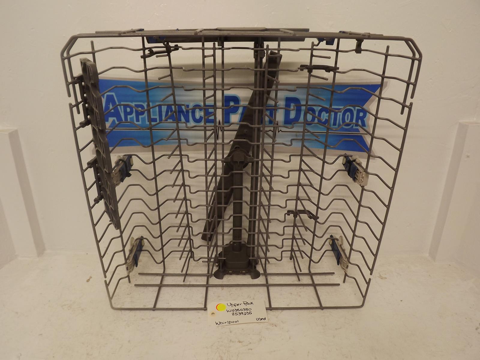 Whirlpool Dishwasher W10350380 8539235 Upper Rack Used Whirlpool Dishwasher W10350380 8539235 Upper Rack Used